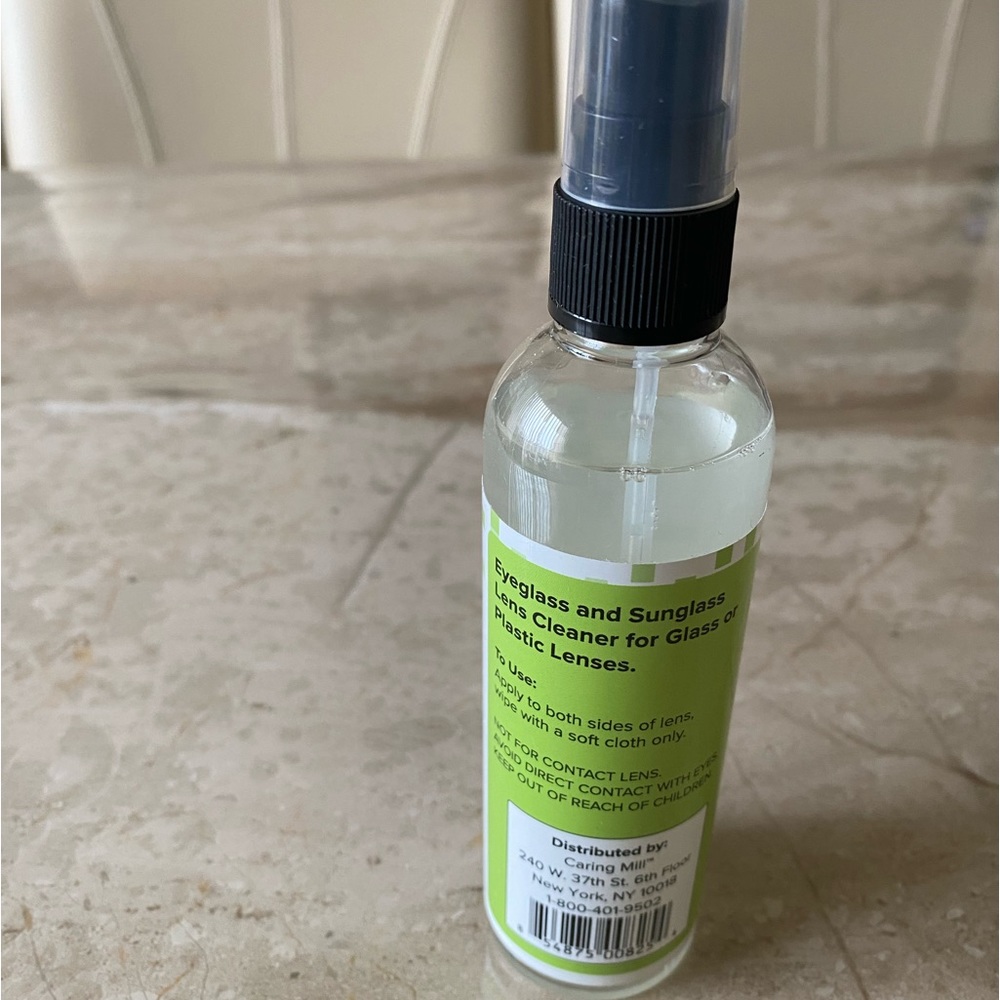 Caring milk lens cleaner